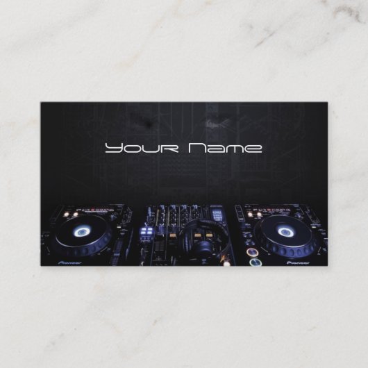 DJ Business Card Visitenkarte (Vorderseite)