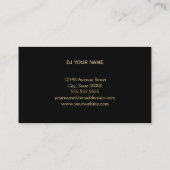 DJ Business Card Visitenkarte (Rückseite)