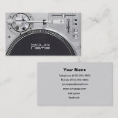 DJ Business Card Visitenkarte (Vorne/Hinten)