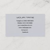 DJ  Business Card Visitenkarte (Rückseite)