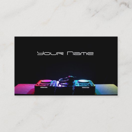 DJ Business Card Visitenkarte (Vorderseite)