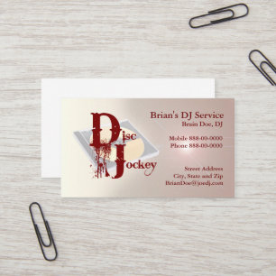 DJ Business Card Visitenkarte