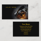 DJ Business Card Visitenkarte (Vorne/Hinten)
