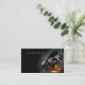 DJ Business Card Visitenkarte (Stehend Vorderseite)