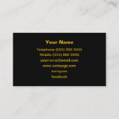 DJ Business Card Visitenkarte (Rückseite)