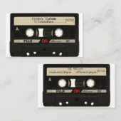 DJ Business Cards - Vintages Mixtape Visitenkarte (Vorne/Hinten)
