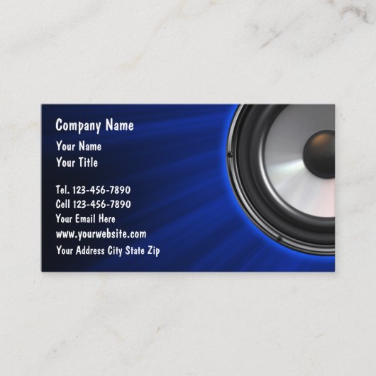 DJ Business Cards Visitenkarte (Vorderseite)