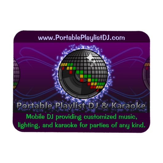 DJ Business Magnet (Horizontal)