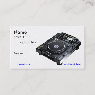 DJ businesscard Visitenkarte