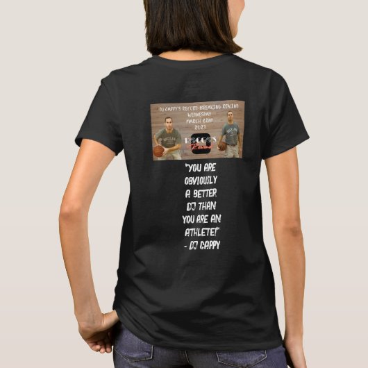 DJ Cappy's Record Breaking Rewind Shirt (Rückseite)