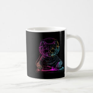 Dj Cat Edm Techno House Musik Lustiger Katzenliebh Kaffeetasse
