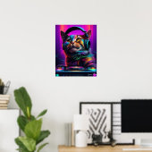 Dj cat poster (Heimbüro)
