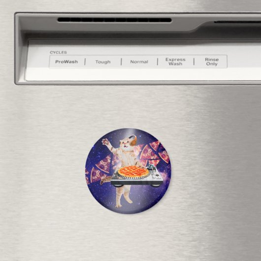 DJ Cat Turntable Mixer Magnet (In Situ (Geschirrspüler))