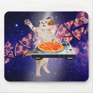 DJ Cat Turntable Mixer Mousepad