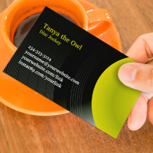 DJ CD Background Business Card Visitenkarte