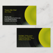 DJ CD Background Business Card Visitenkarte (Vorne/Hinten)