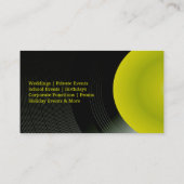 DJ CD Background Business Card Visitenkarte (Rückseite)