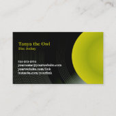 DJ CD Background Business Card Visitenkarte (Vorderseite)