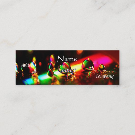 DJ CD Business Card I Mini Visitenkarte (Vorderseite)