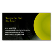 DJ-CD-Hintergrund Magnetische Visitenkarte (Vorderseite)