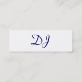 DJ-CD MINI VISITENKARTE (Rückseite)