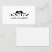 DJ CD Turntable Business Card Visitenkarte (Vorne/Hinten)