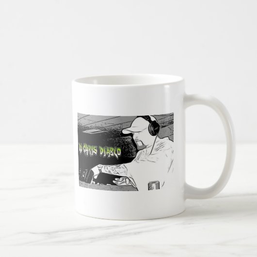 DJ CHRIS DIABLO - DJ LOGO 4 KAFFEETASSE (Rechts)
