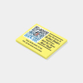Dj Chris Diablo Promo Post seine Post-it Klebezettel (angewinkelt)