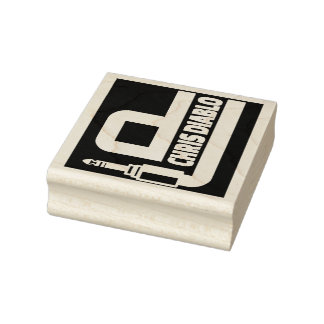 DJ CHRIS DIABLO RUBBER BRIEFMARKE GUMMISTEMPEL