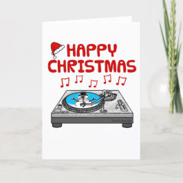 DJ Christmas Card Music Producer Musiker Dankeskarte