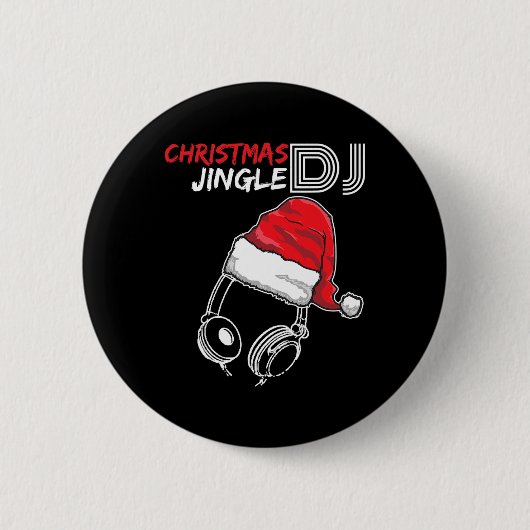 Dj Christmas Jingle Zitat - Funny Geschenke und pr Button (Vorderseite)