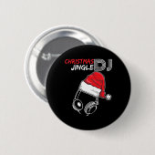 Dj Christmas Jingle Zitat - Funny Geschenke und pr Button (Vorne & Hinten)