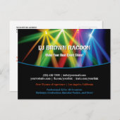 DJ Club Music Uplighting Postcard Postkarte (Vorne/Hinten)