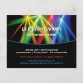 DJ Club Music Uplighting Postcard Postkarte (Vorderseite)