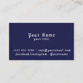 DJ Colorful Neon Lights Lebend - Ausstechen Visitenkarte (Rückseite)