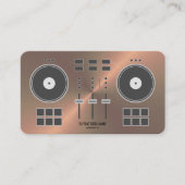 DJ-Controller 2020 - Kupfer-Imitat Visitenkarte (Vorderseite)