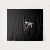 DJ Controller Cat - Funny DJ Cat Wandteppich (Vorderseite (Horizontal))