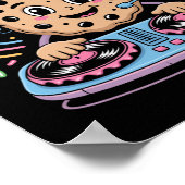 Dj Cookie Christmas Dj Vibes Poster (Ecke)