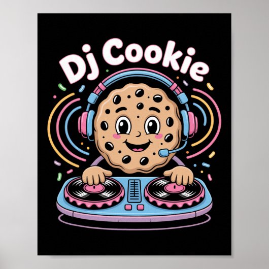 Dj Cookie Christmas Dj Vibes Poster (Vorne)