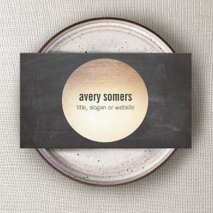 DJ Cool Modern Gold Circle Visitenkarte