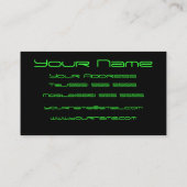 DJ cool Visitenkarte (Rückseite)