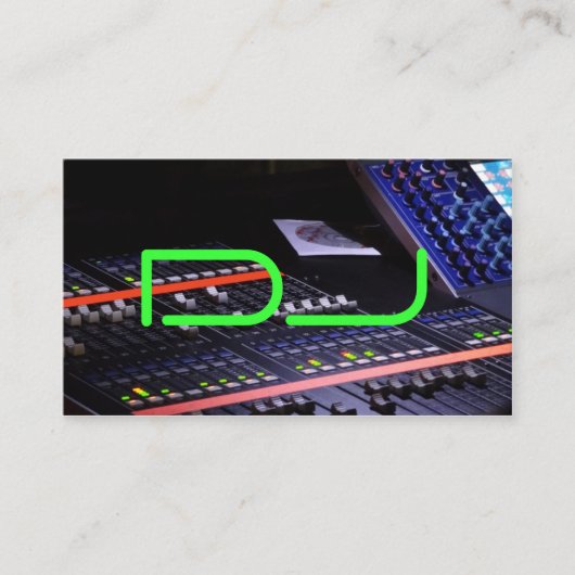 DJ cool Visitenkarte (Vorderseite)