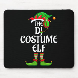 Dj Costume Elf Matching Family Group Weihnachtsfei Mousepad
