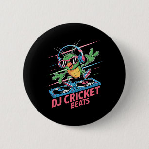 Dj Cricket Beats Groovy Musik Spaß Button