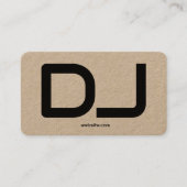 DJ Custom QR Code Business Card Visitenkarte (Vorderseite)