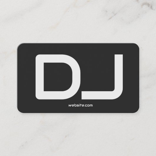 DJ Custom QR Code Premium Telefonnummerkarte (Vorderseite)