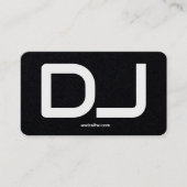 DJ Custom QR Code Premium Visitenkarte (Vorderseite)
