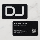 DJ Custom QR Code Premium Visitenkarte (Vorne/Hinten)