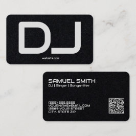 DJ Custom QR Code Premium Visitenkarte