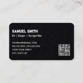 DJ Custom QR Code Visitenkarte (Rückseite)